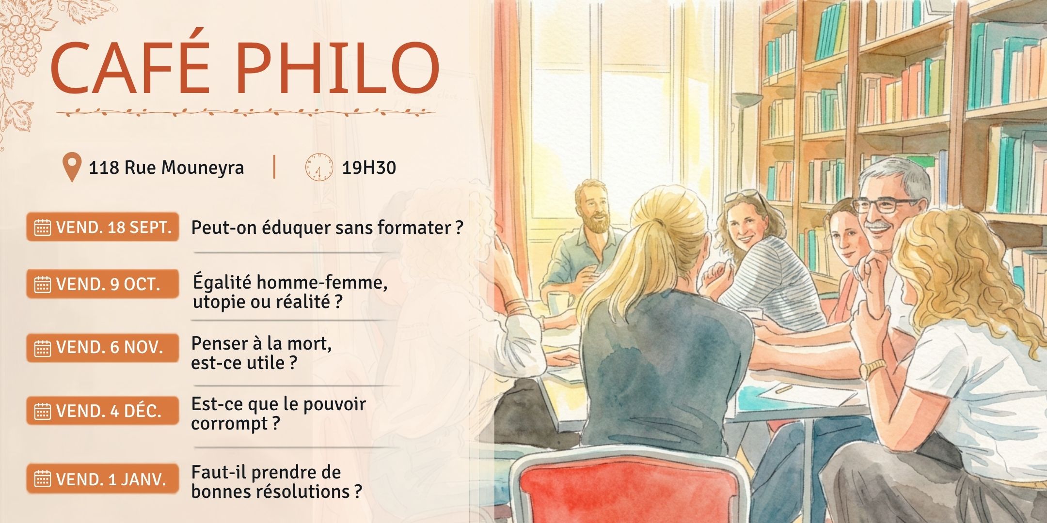 Café Philo - Penser à la mort, est-ce utile ?
